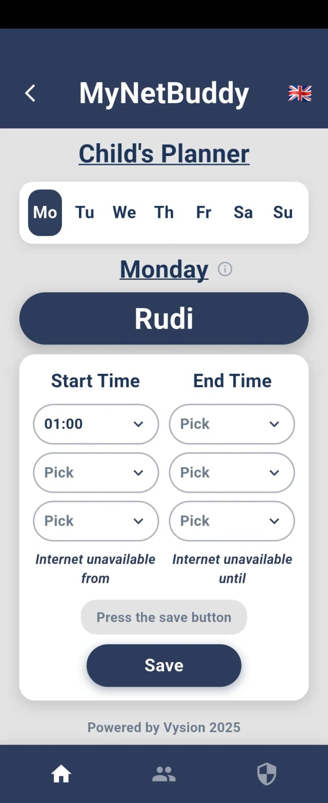 MyNetBuddy App Screenshot 1