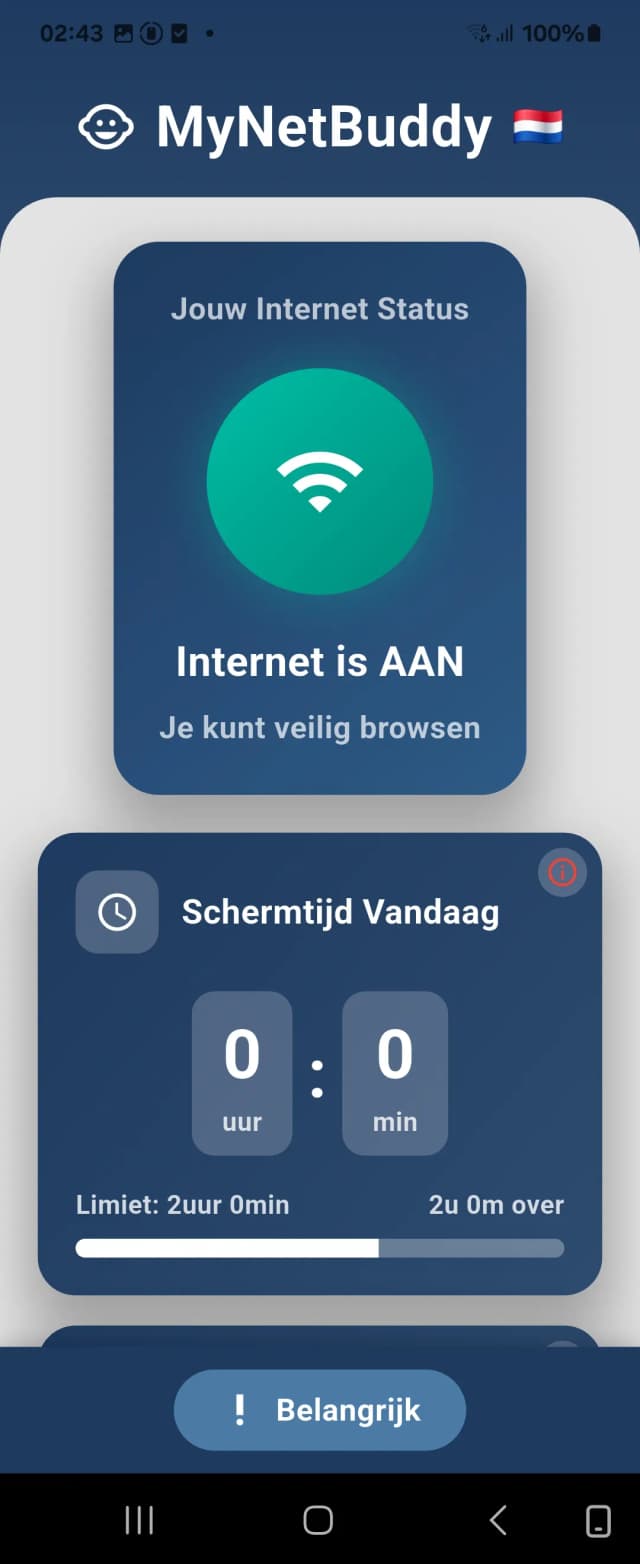MyNetBuddy App Screen 2